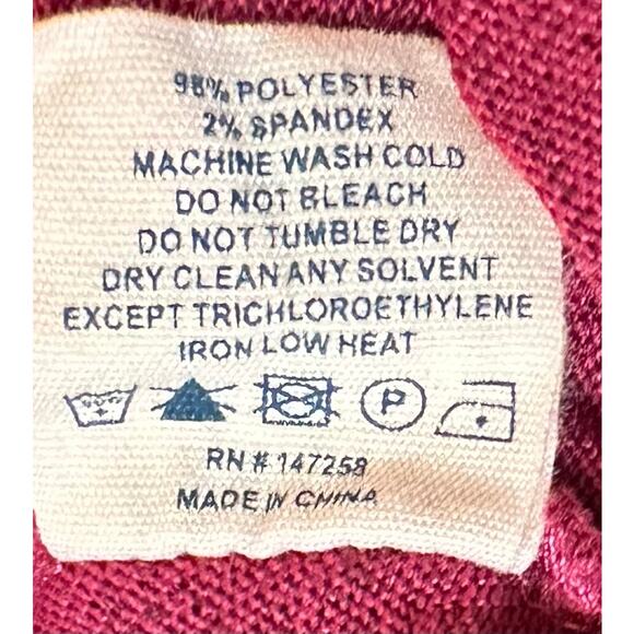 2/$15 Simply Southern Berry Augusta Tunic Dress Burgundy Long Sleeve Knit Size M - Picture 9 of 10